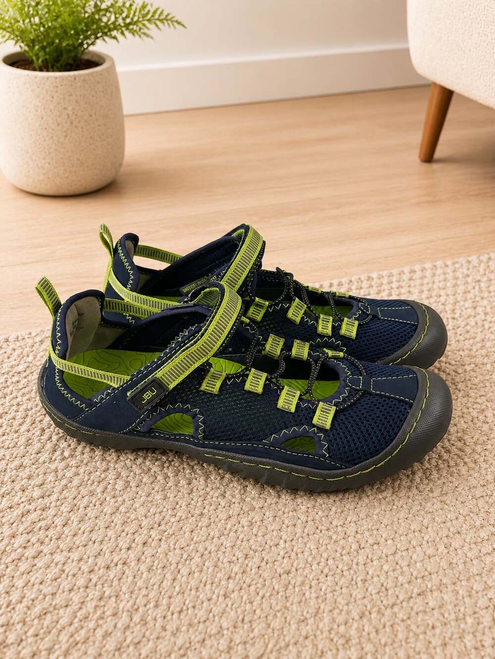 JBU by Jambu Tahoe MJ Water Ready Sport Sandals Navy Kiwi Womens 8M Comfort